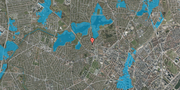 Oversvømmelsesrisiko fra vandløb på Hyrdevangen 51, 2400 København NV