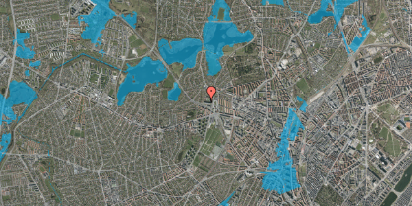 Oversvømmelsesrisiko fra vandløb på Hyrdevangen 54, st. th, 2400 København NV