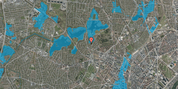 Oversvømmelsesrisiko fra vandløb på Hyrdevangen 102, 2400 København NV