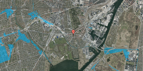Oversvømmelsesrisiko fra vandløb på Händelsvej 11, st. , 2450 København SV