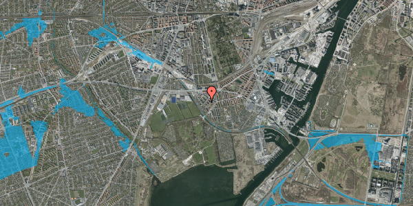Oversvømmelsesrisiko fra vandløb på Händelsvej 41, st. th, 2450 København SV