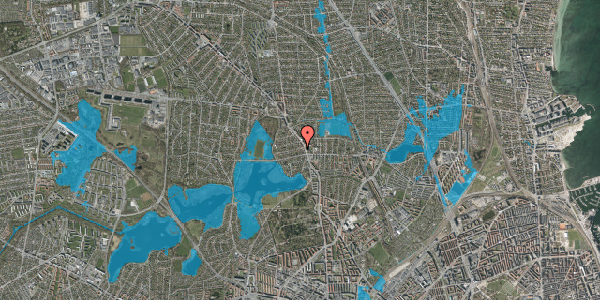 Oversvømmelsesrisiko fra vandløb på Højmosevej 3, 2400 København NV