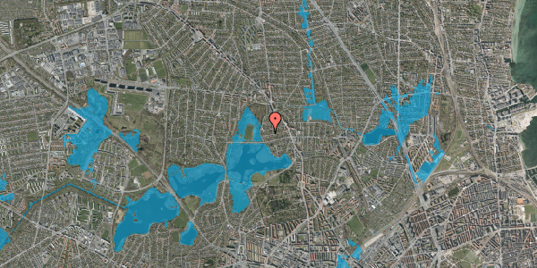 Oversvømmelsesrisiko fra vandløb på Højmosevej 30, 2400 København NV