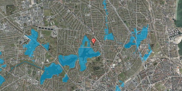 Oversvømmelsesrisiko fra vandløb på Højmosevej 37, 2400 København NV