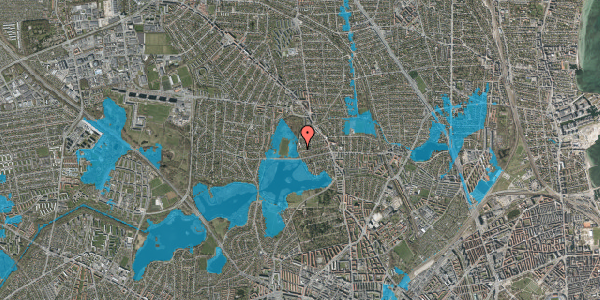 Oversvømmelsesrisiko fra vandløb på Højmosevej 40B, 2400 København NV
