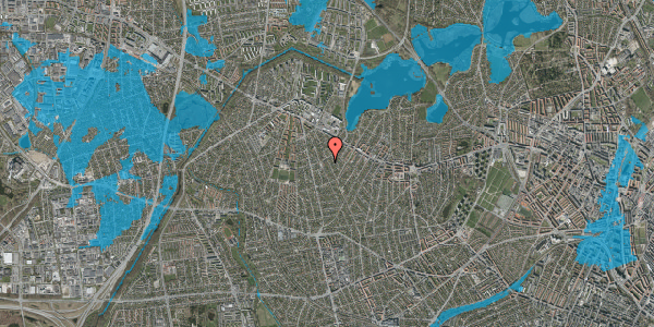 Oversvømmelsesrisiko fra vandløb på Højstrupvej 149, 2700 Brønshøj