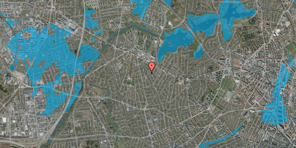 Oversvømmelsesrisiko fra vandløb på Højstrupvej 155, 1. , 2700 Brønshøj