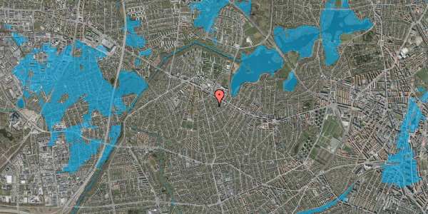Oversvømmelsesrisiko fra vandløb på Højstrupvej 169, st. , 2700 Brønshøj