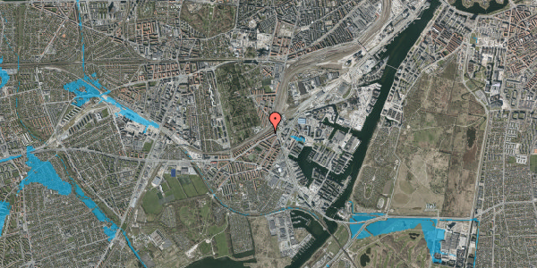 Oversvømmelsesrisiko fra vandløb på Hørdumsgade 15, 2. tv, 2450 København SV