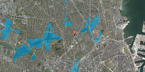Oversvømmelsesrisiko fra vandløb på Håndværkerhaven 19, st. tv, 2400 København NV