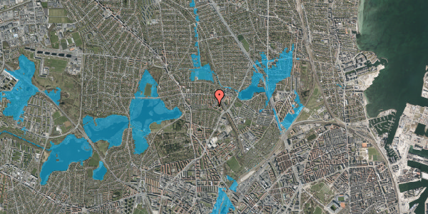 Oversvømmelsesrisiko fra vandløb på Håndværkerhaven 41, st. mf, 2400 København NV