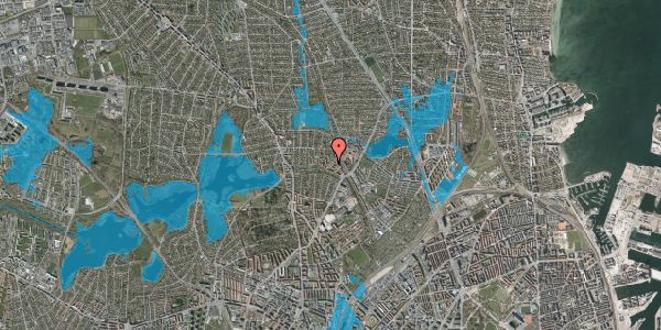 Oversvømmelsesrisiko fra vandløb på Håndværkerhaven 49A, st. 1, 2400 København NV