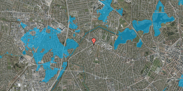 Oversvømmelsesrisiko fra vandløb på Islevhusvej 15, 2700 Brønshøj