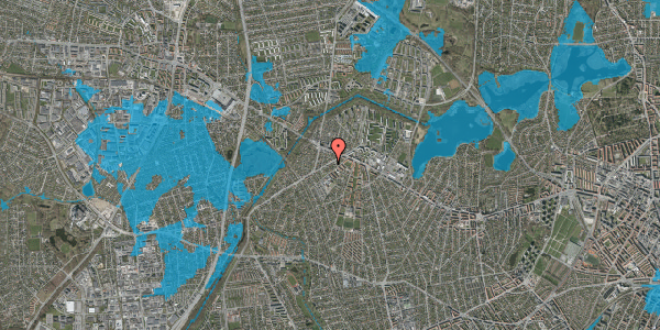 Oversvømmelsesrisiko fra vandløb på Islevhusvej 17, 2700 Brønshøj
