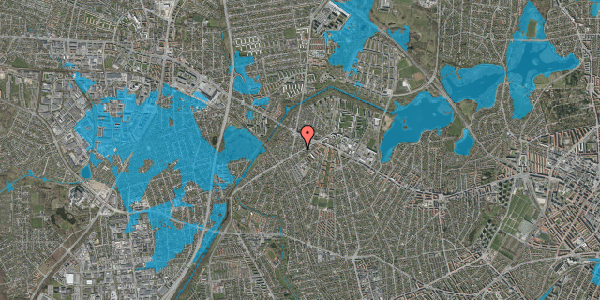 Oversvømmelsesrisiko fra vandløb på Islevhusvej 18, 2700 Brønshøj