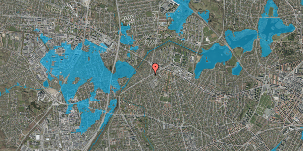 Oversvømmelsesrisiko fra vandløb på Islevhusvej 31, st. th, 2700 Brønshøj