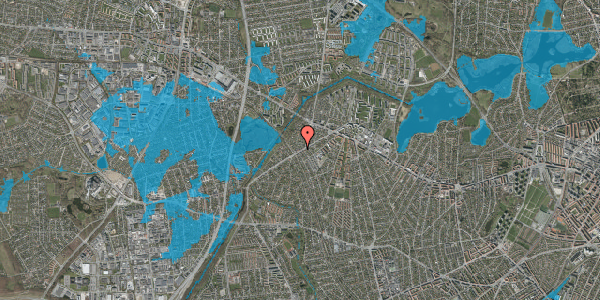 Oversvømmelsesrisiko fra vandløb på Islevhusvej 36, kl. 1, 2700 Brønshøj