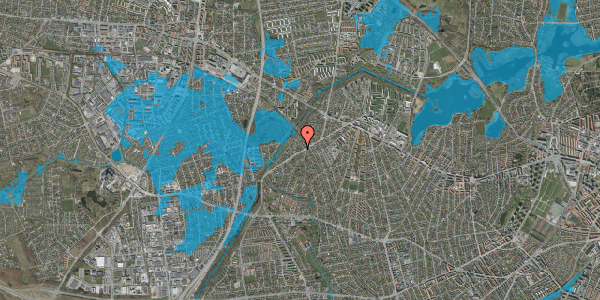 Oversvømmelsesrisiko fra vandløb på Islevhusvej 48, 2700 Brønshøj