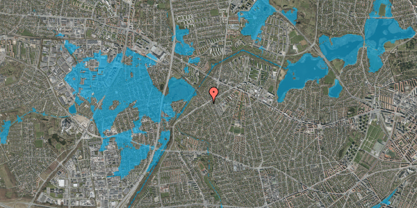 Oversvømmelsesrisiko fra vandløb på Islevhusvej 49, st. 1, 2700 Brønshøj