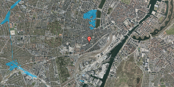 Oversvømmelsesrisiko fra vandløb på Istedgade 136, 2. tv, 1650 København V