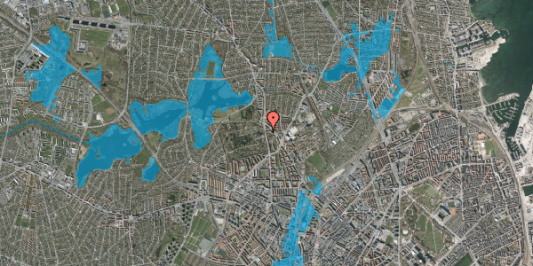Oversvømmelsesrisiko fra vandløb på Jacob Lindbergs Vej 5, 3. , 2400 København NV