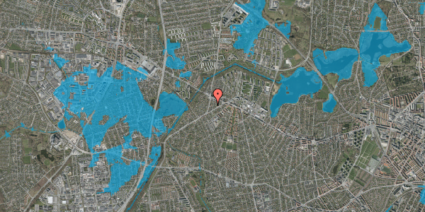 Oversvømmelsesrisiko fra vandløb på Jyderupvej 9, 2700 Brønshøj