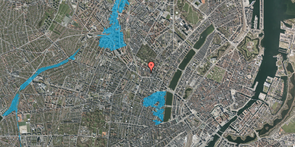Oversvømmelsesrisiko fra vandløb på Jægergade 5, 3. th, 2200 København N