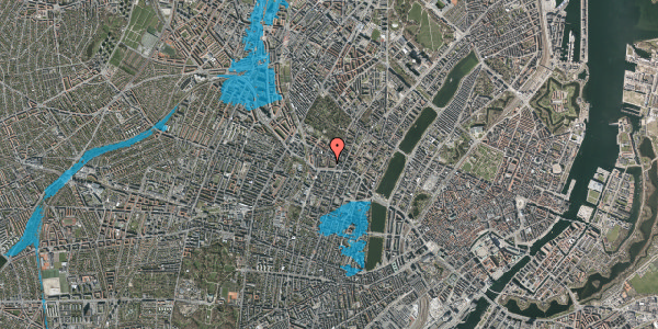 Oversvømmelsesrisiko fra vandløb på Jægergade 9, st. th, 2200 København N