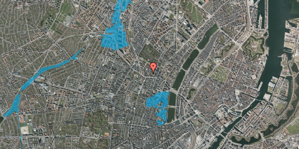 Oversvømmelsesrisiko fra vandløb på Jægergade 10, st. , 2200 København N