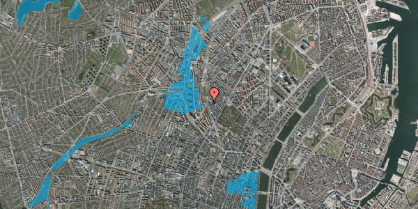 Oversvømmelsesrisiko fra vandløb på Jægersborggade 50, st. , 2200 København N