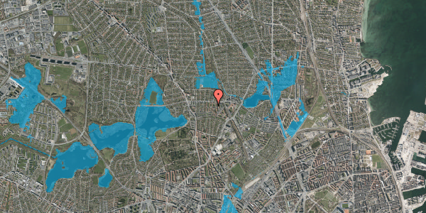 Oversvømmelsesrisiko fra vandløb på Kantorparken 15, 3. , 2400 København NV