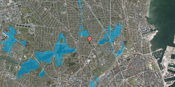 Oversvømmelsesrisiko fra vandløb på Kantorparken 35, st. tv, 2400 København NV