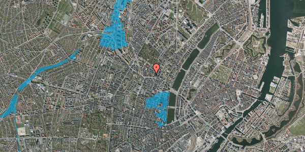 Oversvømmelsesrisiko fra vandløb på Kapelvej 56, 2. 2, 2200 København N