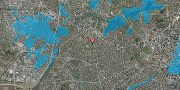Oversvømmelsesrisiko fra vandløb på Karlslundevej 15, 1. tv, 2700 Brønshøj