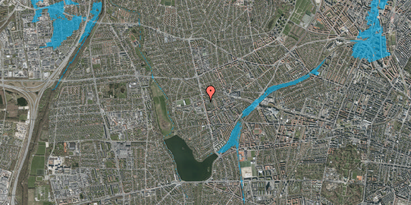 Oversvømmelsesrisiko fra vandløb på Klingseyvej 41, st. th, 2720 Vanløse