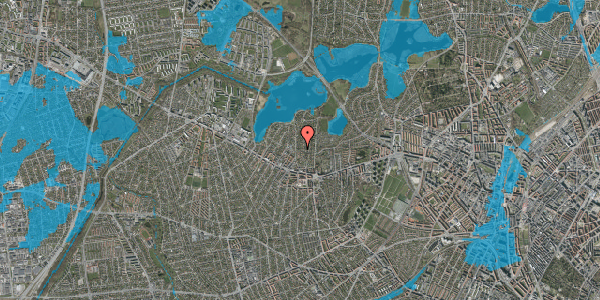 Oversvømmelsesrisiko fra vandløb på Klintevej 10, 2700 Brønshøj
