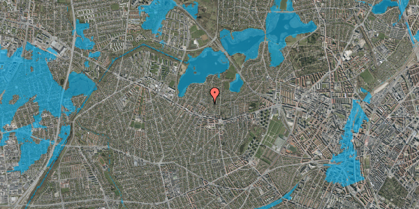 Oversvømmelsesrisiko fra vandløb på Klintevej 11, 2700 Brønshøj