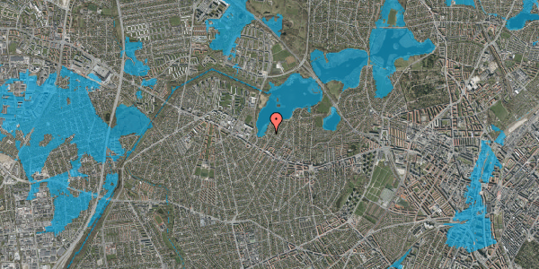 Oversvømmelsesrisiko fra vandløb på Klintevej 47, 2700 Brønshøj