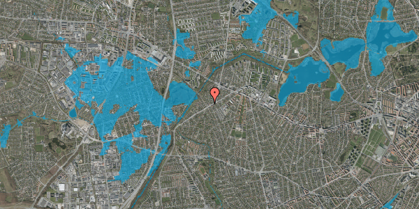 Oversvømmelsesrisiko fra vandløb på Klostermarksvej 1, 2700 Brønshøj