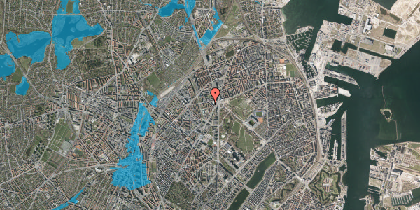 Oversvømmelsesrisiko fra vandløb på Klostervænget 5, st. 338, 2100 København Ø