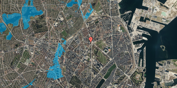 Oversvømmelsesrisiko fra vandløb på Klostervænget 6, 4. 358, 2100 København Ø