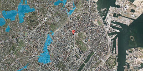 Oversvømmelsesrisiko fra vandløb på Klostervænget 7, 4. 367, 2100 København Ø
