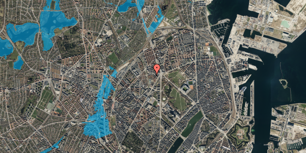 Oversvømmelsesrisiko fra vandløb på Klostervænget 10, 3. 441, 2100 København Ø