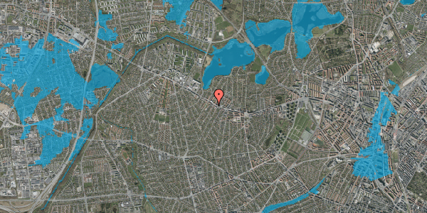 Oversvømmelsesrisiko fra vandløb på Knabstrupvej 3, st. , 2700 Brønshøj