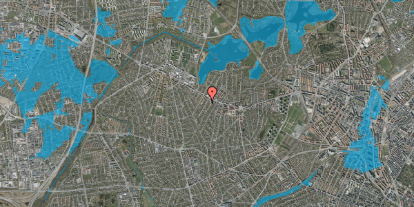 Oversvømmelsesrisiko fra vandløb på Knabstrupvej 17, 2700 Brønshøj