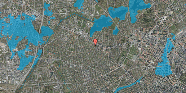 Oversvømmelsesrisiko fra vandløb på Knabstrupvej 25, 2700 Brønshøj