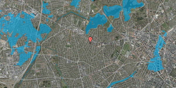 Oversvømmelsesrisiko fra vandløb på Knabstrupvej 35, 2700 Brønshøj