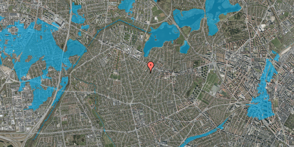 Oversvømmelsesrisiko fra vandløb på Knabstrupvej 36, 2700 Brønshøj