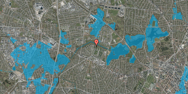 Oversvømmelsesrisiko fra vandløb på Kobbelvænget 5, st. tv, 2700 Brønshøj