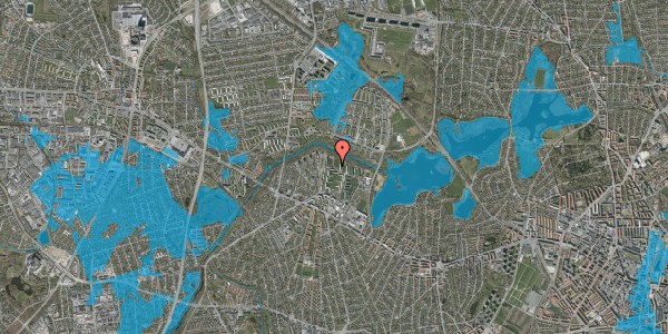 Oversvømmelsesrisiko fra vandløb på Kobbelvænget 9, 5. th, 2700 Brønshøj